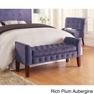 Velvet Tufted Storage Bench And Settee