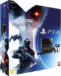 PS4 New Sony PlayStation 4   Includes Killzone Shadow Fall + Camera + Extra DualShock 4 Controller      Games Consoles