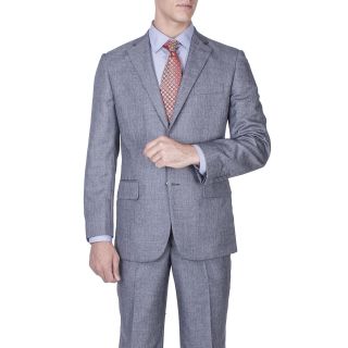 Mens Modern Fit Grey Salt And Pepper 2 button Suit