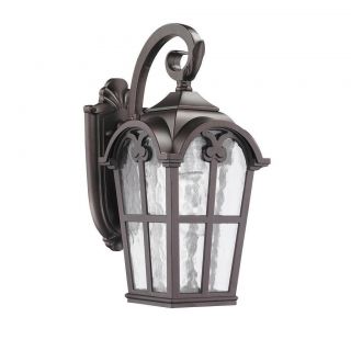 Transitional Corrosion resistant 1 light Bronze Outdoor Wall Light Fixture