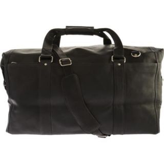 Piel Leather Extra Large Zip pocket Duffel 2997 Black Leather