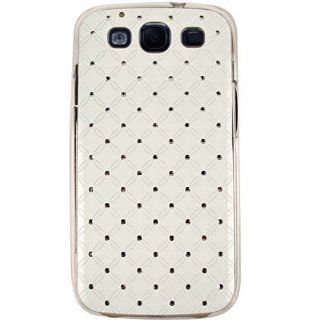 Cell Armor I747 NOV F07 BH Hybrid Novelty Case for Samsung Galaxy S III I747   Retail Packaging   White with Net Design Cell Phones & Accessories