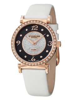 Womens Vogue Audrey Rose Gold & Crystal Watch by Stuhrling Original