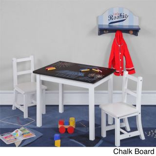 3 Piece Childrens Table And Chair Set With Reversible Top