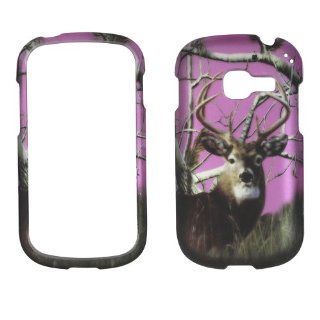2D Pink Camo Deer Realtree Samsung Galaxy Centura S738C / Discover S730G Cricket, Net 10 Straight Talk Case Cover Hard Phone Case Snap on Cover Rubberized Touch Faceplates Cell Phones & Accessories