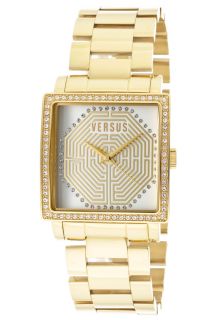 Versus AL12SBQ7F01 A070  Watches,Womens Dazzle White Crystal White/Gold Dial Gold Tone IP Stainless Steel, Casual Versus Quartz Watches
