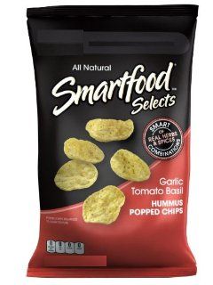 Smartfood Selects Hummus Popped Chips, Garlic Tomato Basil, 0.8 Ounce Bags, 40 Count  Potato Chips  Grocery & Gourmet Food