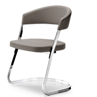 Calligaris Bay Cantilever Chair CS/1264 LH_P77 Upholstery Taupe