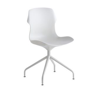 Casamania Stereo Side Chair CM1147 Color White, Legs Finish Chrome