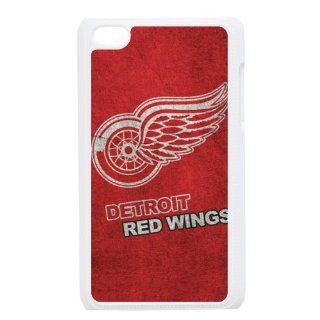 Custom NHL Detroit Red Wings Hard Back Cover Case for iPod Touch 4th IPT756 Cell Phones & Accessories