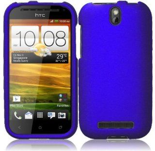 HTC One SV ( Boost Mobile , Cricket ) Phone Case Accessory Cool Blue Hard Snap On Cover with Free Gift Aplus Pouch Cell Phones & Accessories