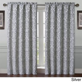 Catherine Back Tab Neutral Floral Curtain Panel