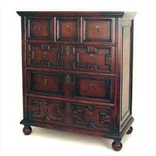 The English Tall Chest (Brown) (42"H x 36"W x 18"D)   Dressers