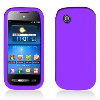 For AT&T Zte Avail N760 Accessory   Purple Silicon Skin Gel Case Proctor Cover + Free Lf Stylus Pen Cell Phones & Accessories