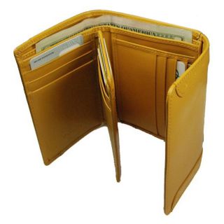 Castello Italian Leather Tri fold Wallet