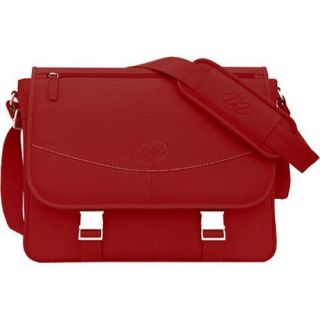 Maccase Premium Leather Large Shoulder Bag Red