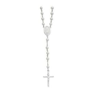 Sterling Silver Freshwater Cultured Pearl Rosary   22 Inch   JewelryWeb Jewelry Sets Jewelry