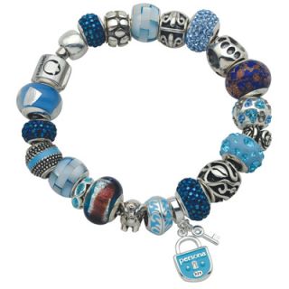 Persona Bracelet with 22 Blue Tone Beads   7.5   Zales