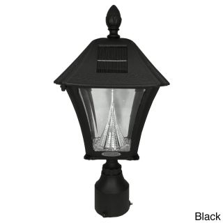Gama Sonic Gs 106f Baytown Solar Light With 6 Bright white Leds And 3 inch Fitter For Post Mount
