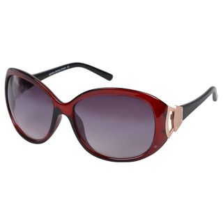 Journee Collection Womens Oversized Red Fashion Sunglasses