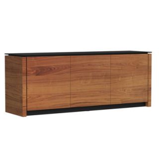 Calligaris Mag Dining Sideboard CS/6029 1A_P Finish Walnut / Frosted Black
