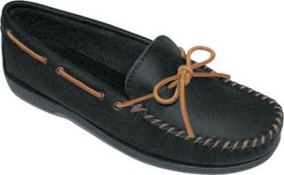 Minnetonka Camp Moc   Black Smooth