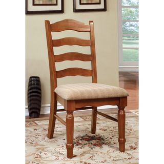 Furniture Of America Midvale American Oak Dining Chair, Set Of 2