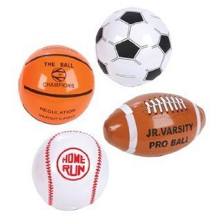 12 Mini SPORTS BALL Beach BALL Inflates/8" BASEBALL Basketball FOOTBALL SOCCER/INFLATABLE Party Favors Toys & Games