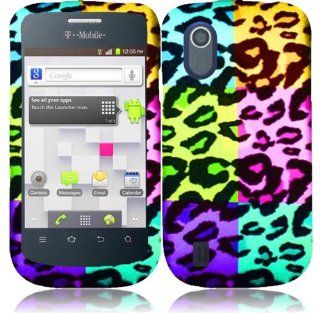 For ZTE Concord V768 Hard Design Cover Case Bright Colorful Leopard Accessory Cell Phones & Accessories