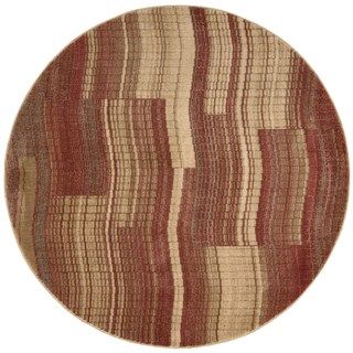 Nourison Somerset Flame Red Rug (56 X 56) Round