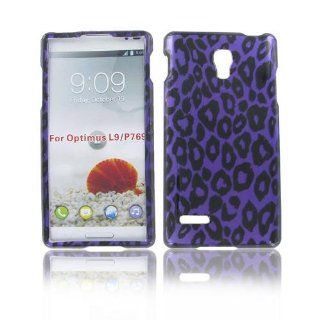 Lg P769 (Optimus L9) Purple Leopard Protective Case Cell Phones & Accessories