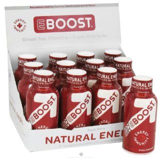 Eboost   Natural Energy Shot Super Berry   2 oz. Health & Personal Care