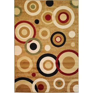 Circles Beige Rug (27 X 311)