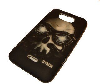 LG Motion MS770 4G Black Skull TPU PROTECTOR Soft Case Cover Skin Protector Metro PCS Cell Phones & Accessories