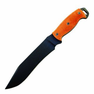 Ranger Knives 9420OM Knight Stalker 6 Fixed Blade Knife with Orange G 10 Handles Kitchen & Dining