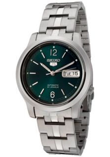 Seiko SNK801K  Watches,Mens Seiko 5 Automatic Dark Green Dial Stainless Steel, Casual Seiko Automatic Watches