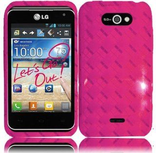 LG Motion 4G MS770 US770 Optimus Regard LW770 ( Cricket , Metro PCS ) Phone Case Accessory Delicate Pink TPU Skin Cover with Free Gift Aplus Pouch Cell Phones & Accessories