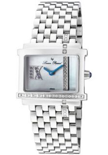 Lucien Piccard 27100MP  Watches,Womens Mystique White Diamond (0.14 ctw) & Blue Sapphire (0.20 ctw) Stainless Steel, Luxury Lucien Piccard Quartz Watches