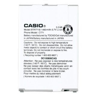 Casio BTR771B G'Zone Commando Battery   Original OEM   Non Retail Packaging   White Cell Phones & Accessories