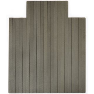 Eco natural Composite Rectangular Gray Chair Mat With Lip