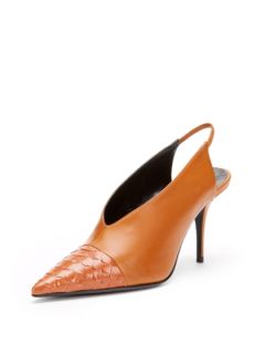 Two Tone Snakeskin Slingback Pump by Narciso Rodriguez