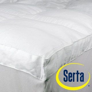 Serta Perfect Sleeper 100 percent Cotton Baffle Box Mattress Topper