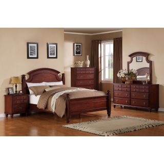 Global Furniture Usa Laura Cherry King Bed Red Size King