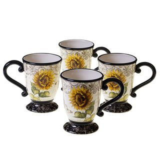 French Sunflowers 16 ounce Mug (set Of 4)