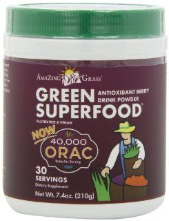 Amazing Grass ORAC Green SuperFood 30 Servings, 7.4 Ounce  Powdered Drink Mixes  Grocery & Gourmet Food