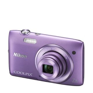Nikon Coolpix S3500 Compact Digital Camera   Purple  (20MP, 7x Optical Zoom, 2.7 Inch LCD)   Grade A Refurb      Electronics