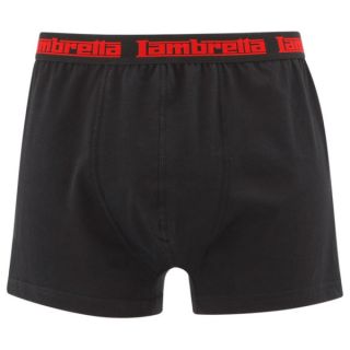 Lambretta Mens 2 Pack Boxers   Black/Grey      Mens Underwear