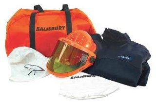 Salisbury   SKCA11XL 1200   Arc Coverall Kit w/AS1200HAT, 12 Cal, XL   Job Site Safety Equipment  