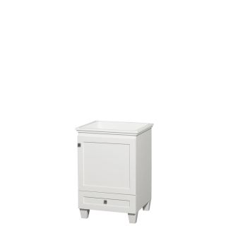 Wyndham Collection Wyndham Collection Acclaim 24 inch Single White Vanity White Size Single Vanities