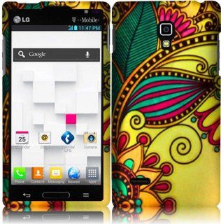 For LG Optimus L9 P769 P760 Hard Design Cover Case Antique Flower Accessory Cell Phones & Accessories